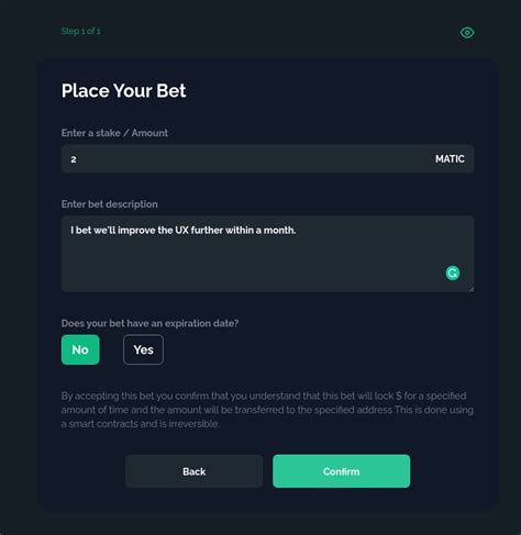IBY: Create irreversible custom bet .